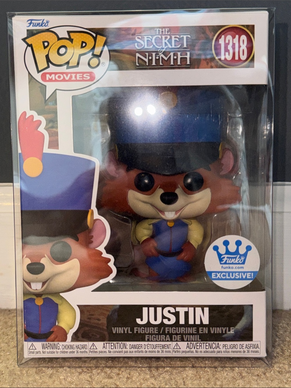 Funko POP! Movies The Secret of NIMH Justin #1318 Vinyl + FREE POP PROTECTOR